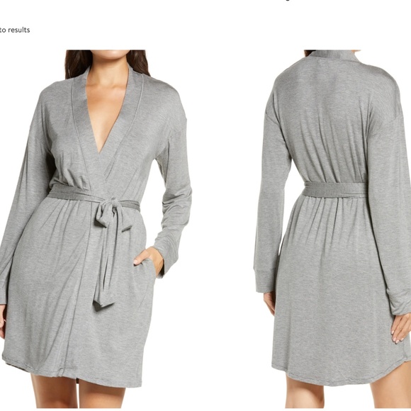 Sleep Knit Robe SKIMS heather gray